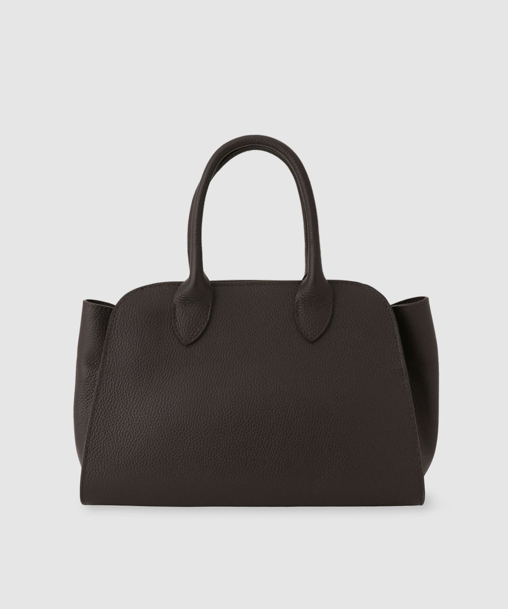 allureville ◇フロント尾錠トートバッグ ダークブラウン (82)