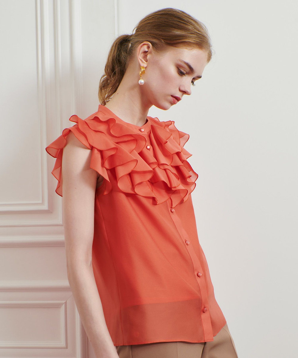 LOULOU WILLOUGHBY】ラッフルボリュームブラウス|allureville OFFICIAL