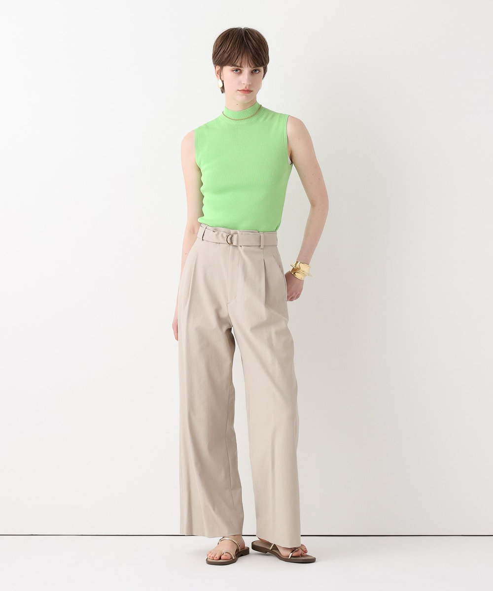 allureville シェルタリングタックワイドパンツ ベージュ (11)