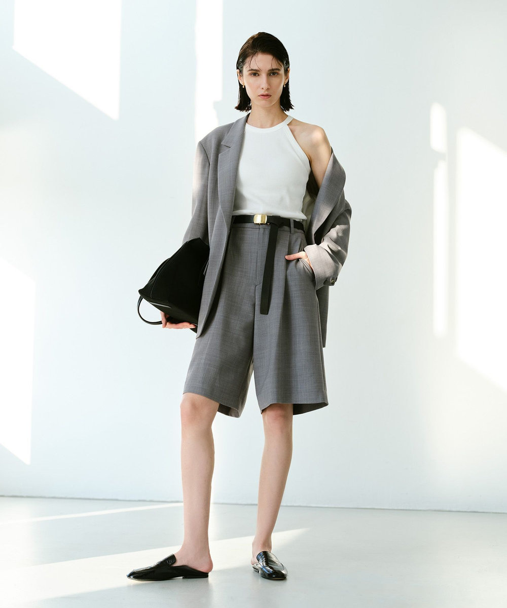 平二重織タックハーフパンツ|allureville OFFICIAL SITE / ONLINE SHOP