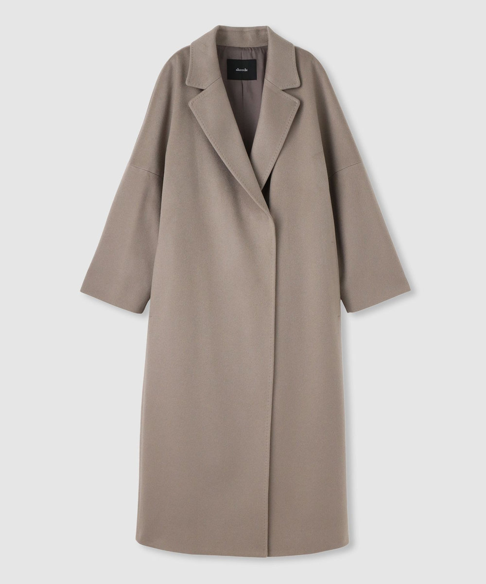 allureville カシミヤビーバーコート カーキ (76)
