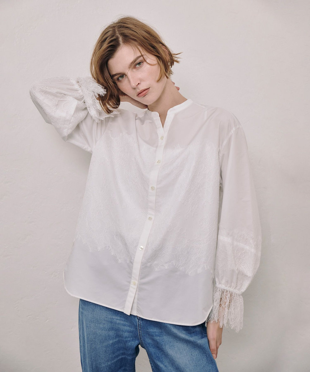 レーシードッキングシャツ|allureville OFFICIAL SITE / ONLINE SHOP