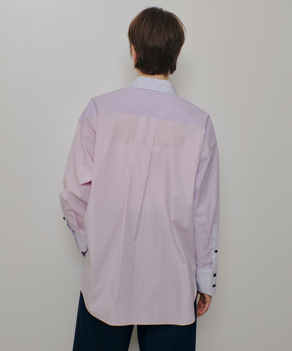 allureville クレイジーストライプシャツ ピンク (41)