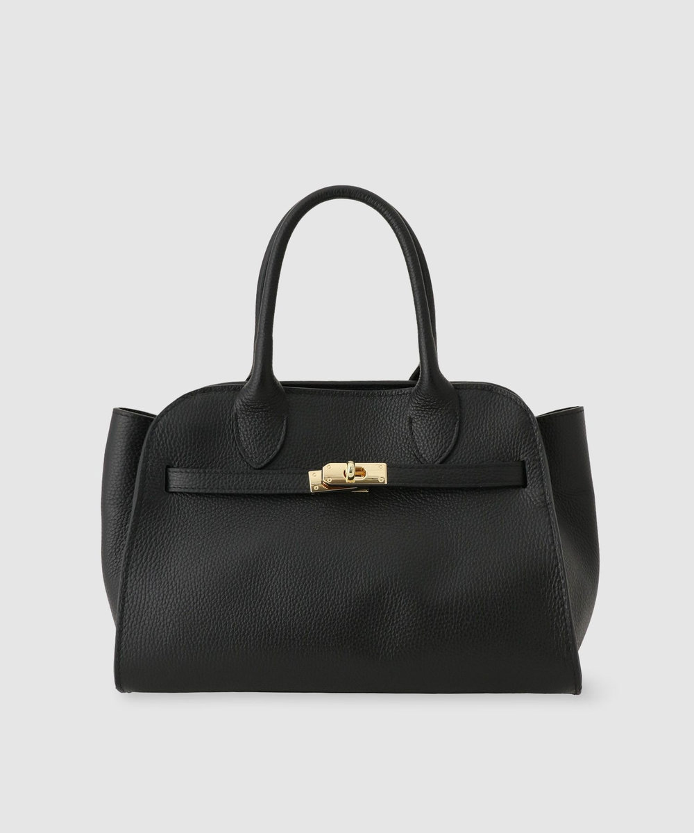 allureville ◇フロント尾錠トートバッグ ブラック (95)