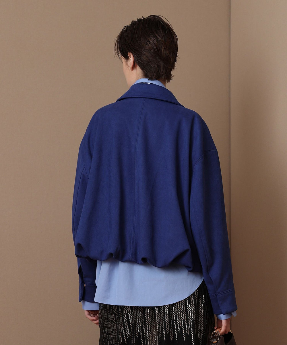 allureville フェイクスェードフォルムブルゾン ブルー (61)