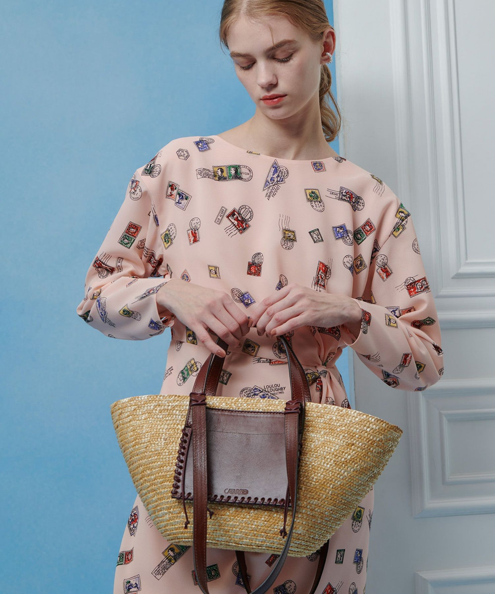 buying 【CATARZI 1910(カタルツィ ミッレノヴェチェントディエッチ)】TAHITI Ｗハンドル カゴトートバッグ ベージュ系 (19)