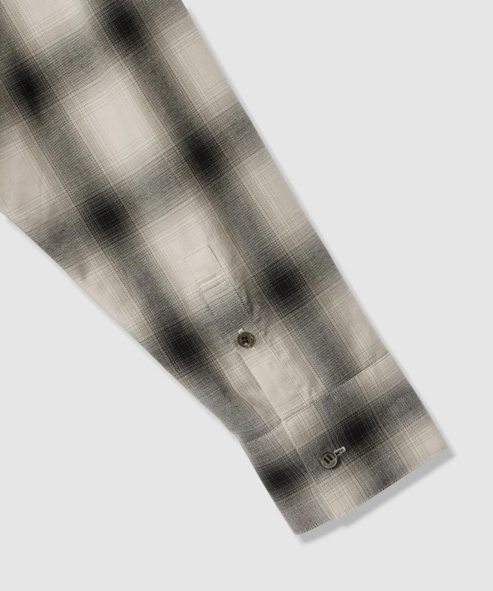 allureville オンブレーチェックシャツ ブラック系 (98)