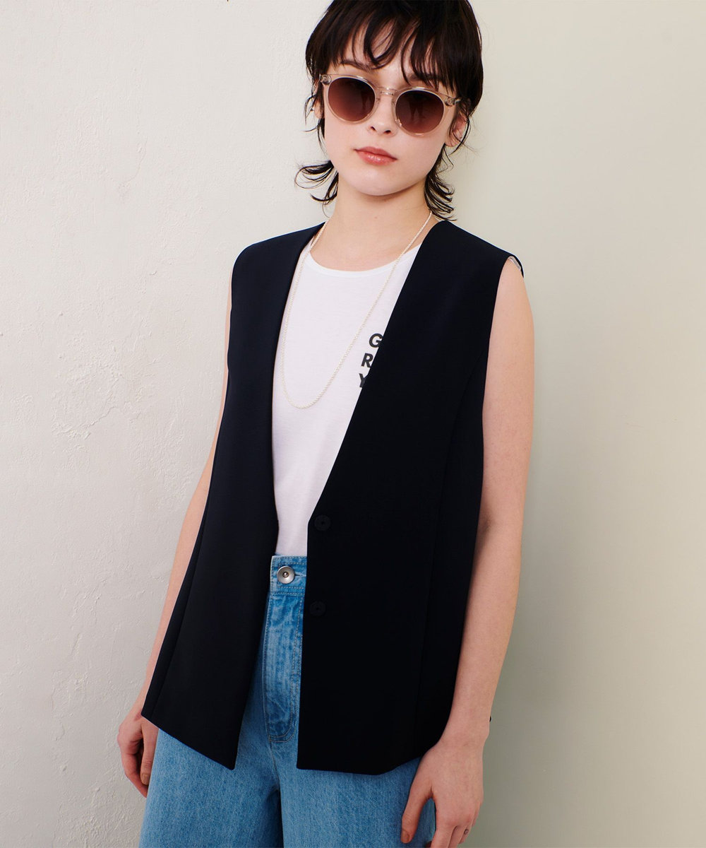 ダブルクロスドレープジレ|allureville OFFICIAL SITE / ONLINE SHOP