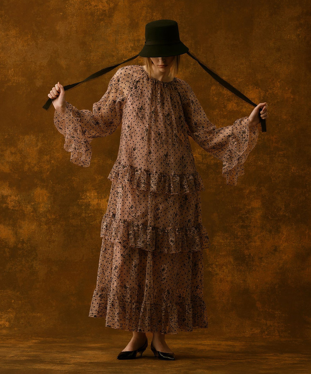 LOULOU WILLOUGHBY】フロッキードットレースワンピース|allureville