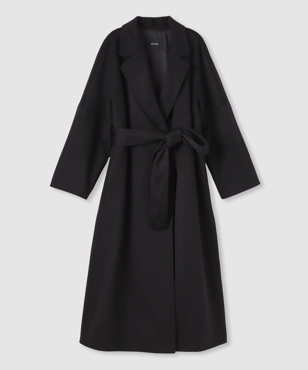 allureville カシミヤビーバーコート ブラック (95)