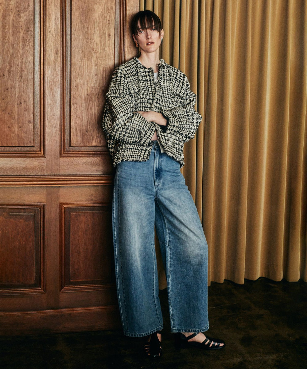 サイド切替オーバルデニムパンツ|allureville OFFICIAL SITE / ONLINE