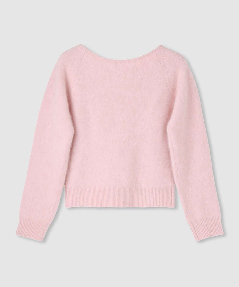 LOULOU WILLOUGHBY 【LOULOU WILLOUGHBY】カシミヤブレンドファー加工プルオーバー ライトピンク (42)