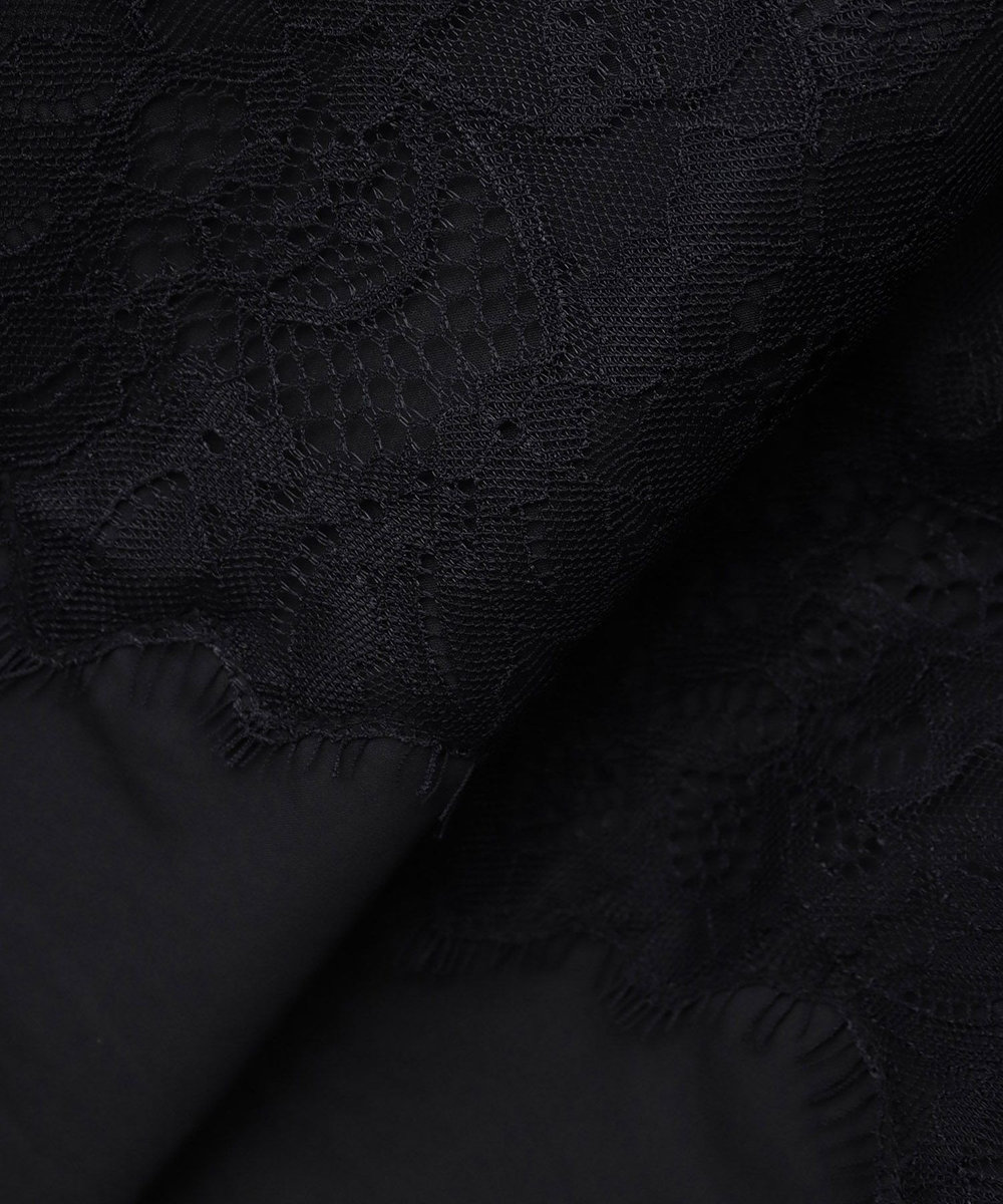 allureville レーシードッキングシャツ ブラック (95)