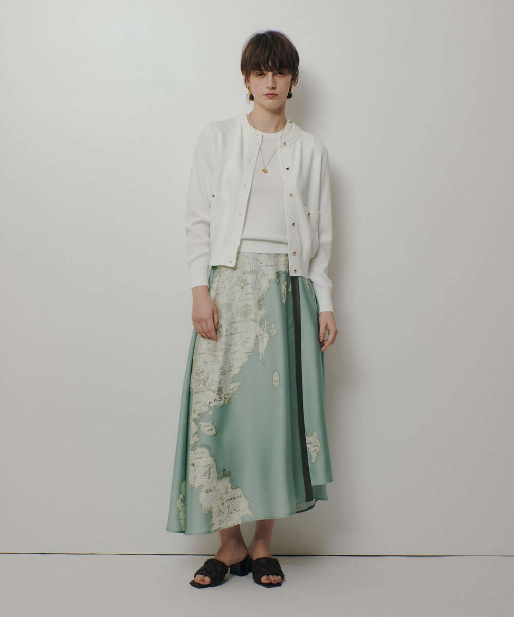 allureville ポケットクルーカーディガン オフホワイト (02)