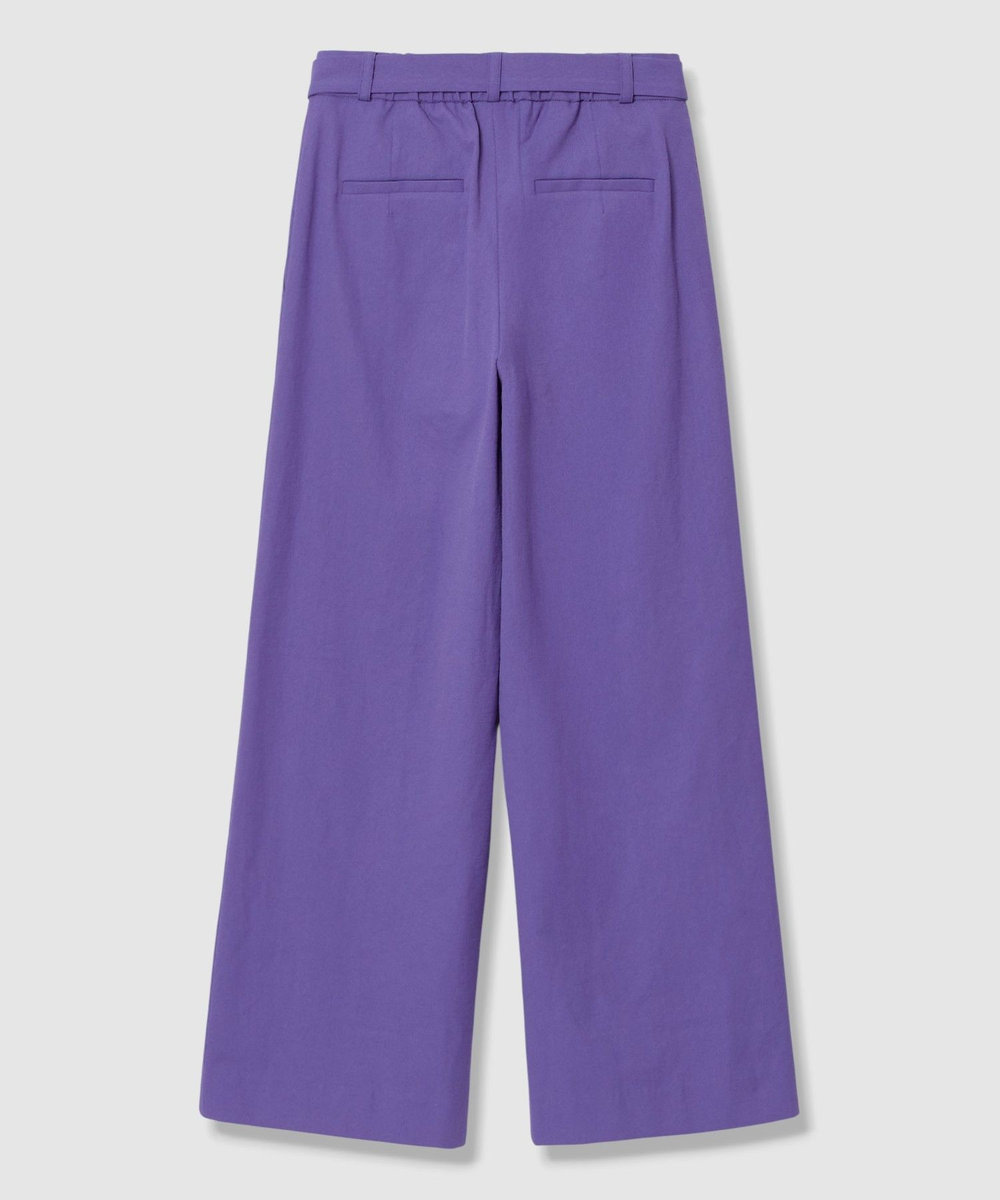 allureville シェルタリングタックワイドパンツ パープル (51)