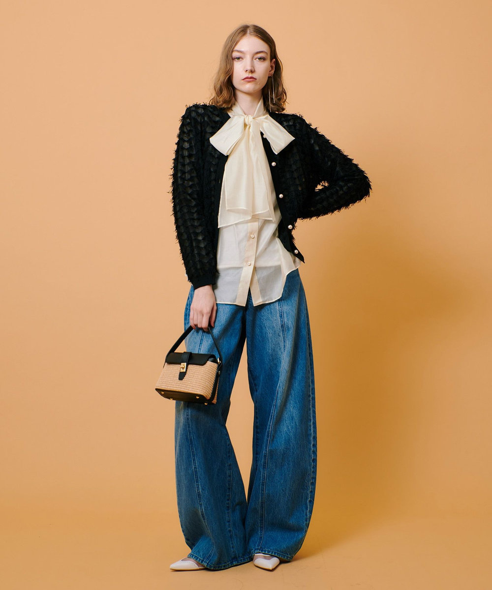 allureville ◇ラインデニムパンツ ブルー (61)