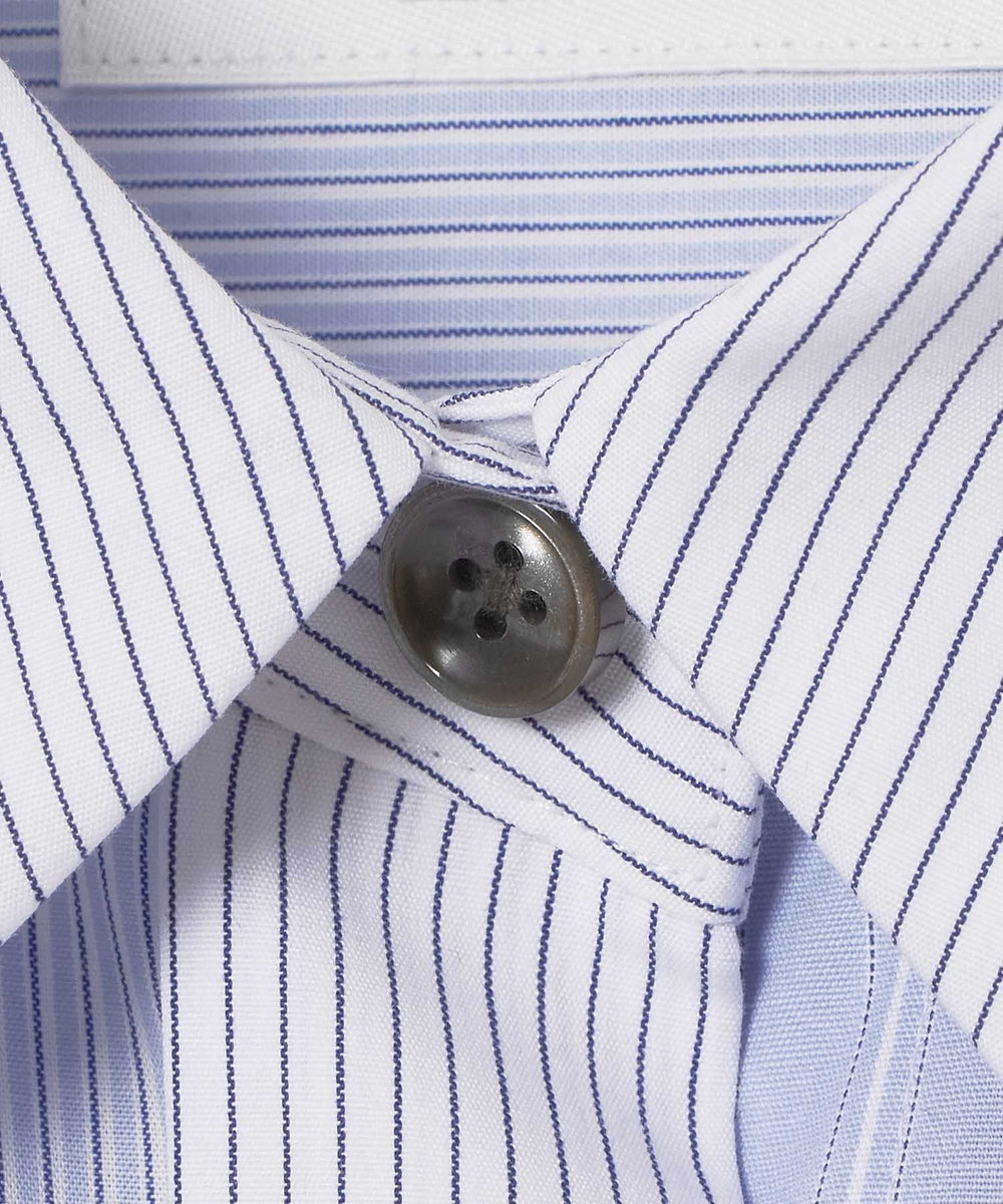 allureville クレイジーストライプシャツ ライトブルー (62)