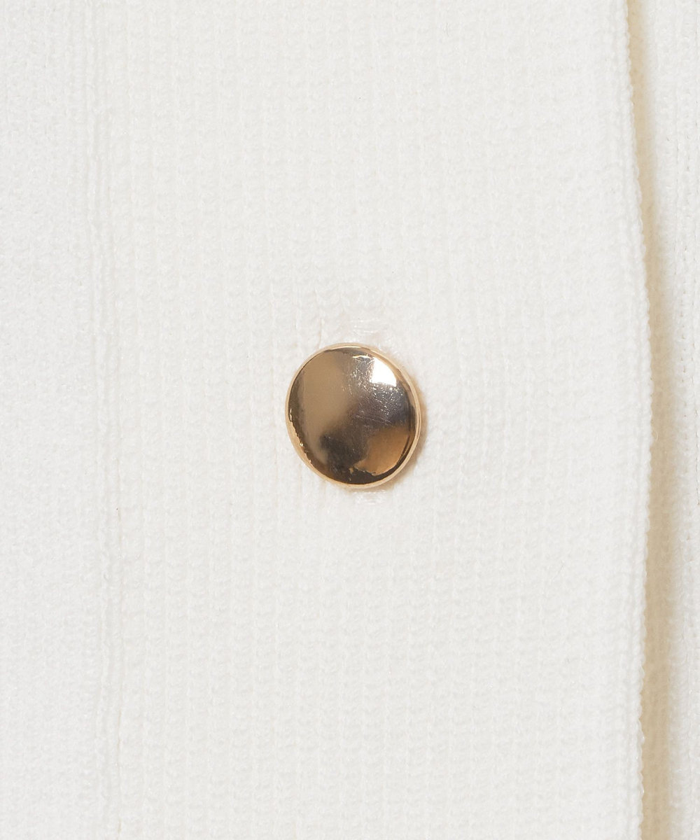 allureville ポケットクルーカーディガン オフホワイト (02)