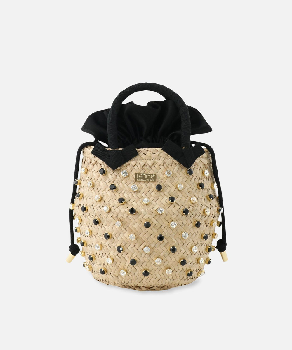 buying 【LeNine(ル ナイン)】NINA TWIST SMALL ショルダーバッグ ブラック系 (98)