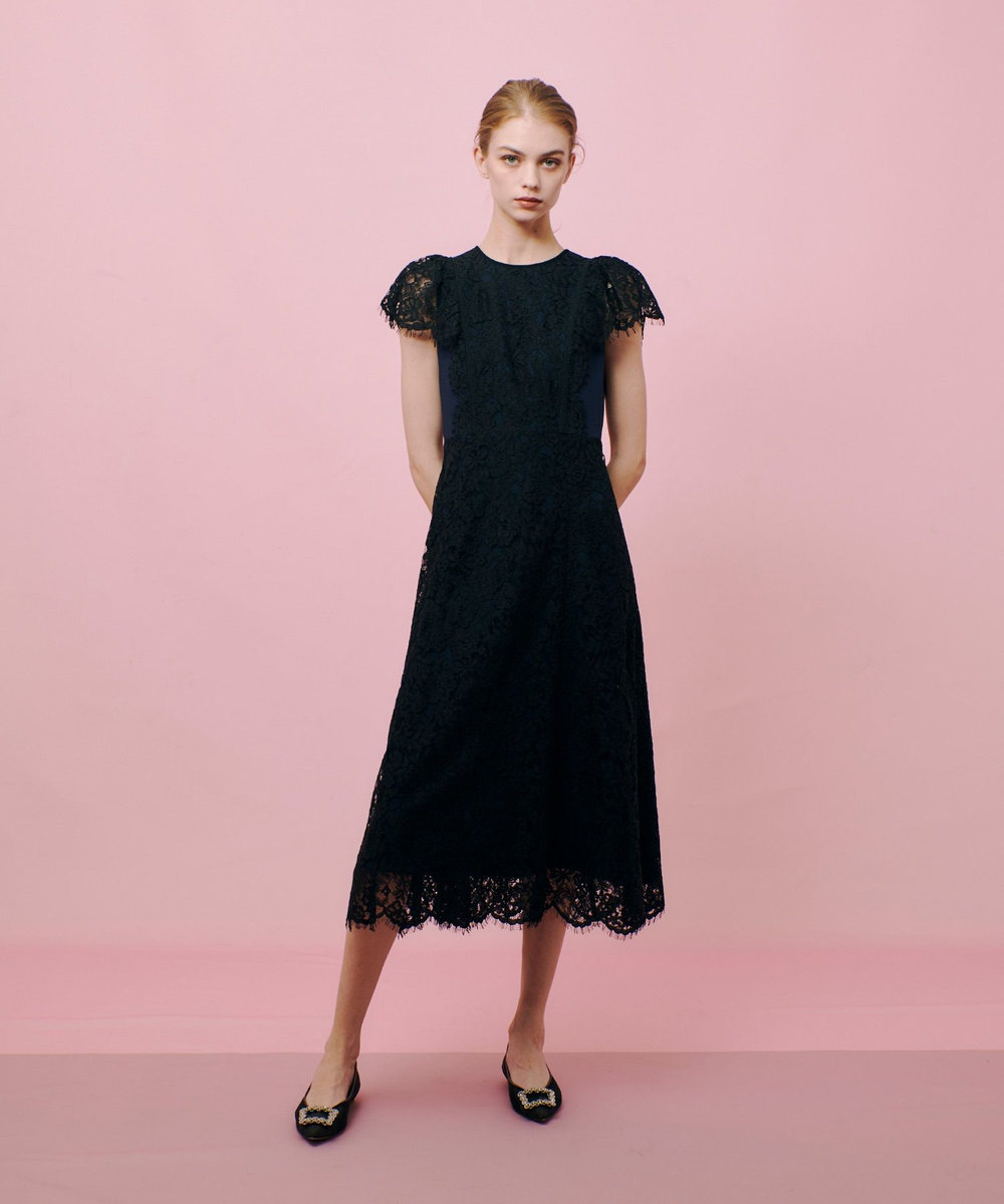 LOULOU WILLOUGHBY】パイピングキリカエレースワンピース|allureville