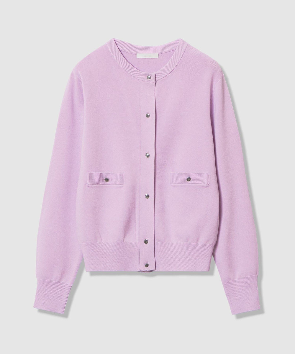 allureville ポケットクルーカーディガン ラベンダー (53)