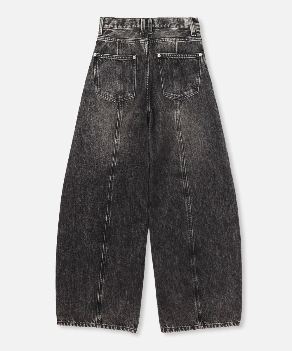 allureville ◇ラインデニムパンツ ブラック (95)