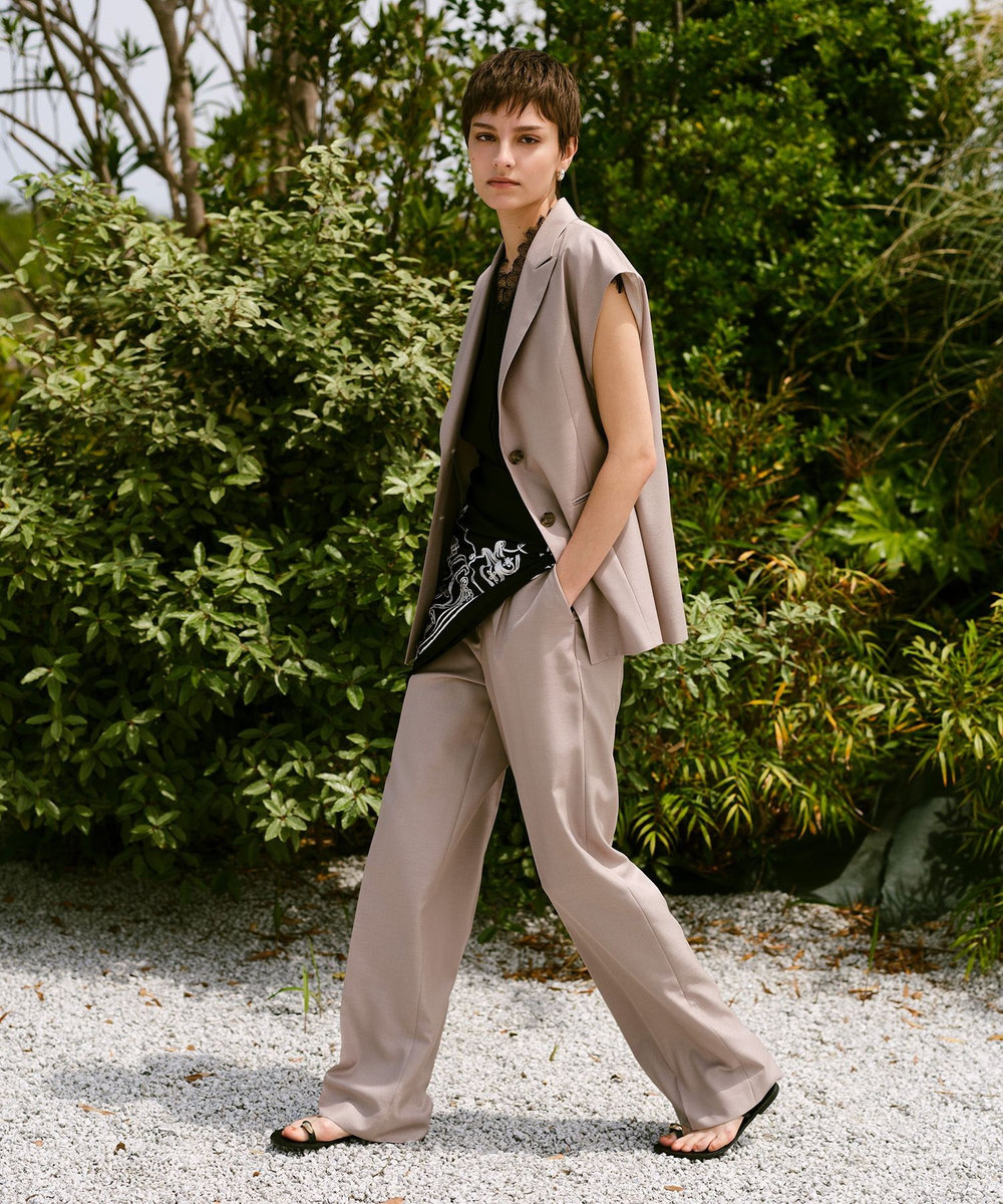 エアリービエラタックパンツ|allureville OFFICIAL SITE / ONLINE SHOP