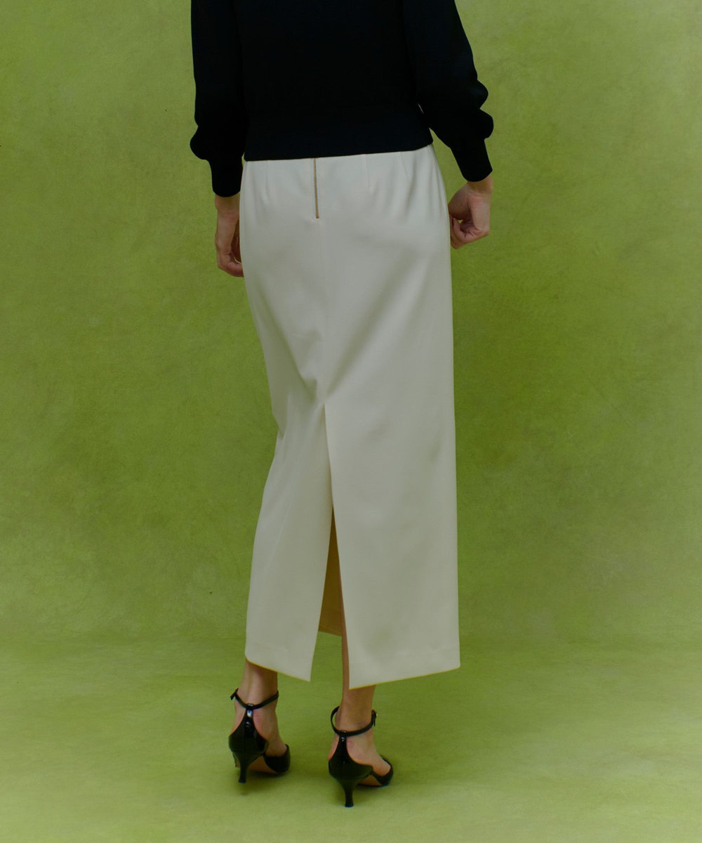 LOULOU WILLOUGHBY 【LOULOU WILLOUGHBY】ダブルクロスタイトスカート アイボリー (04)