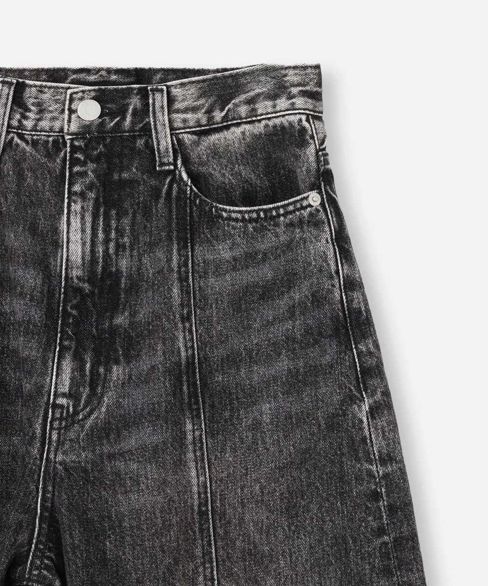 allureville ◇ラインデニムパンツ ブラック (95)