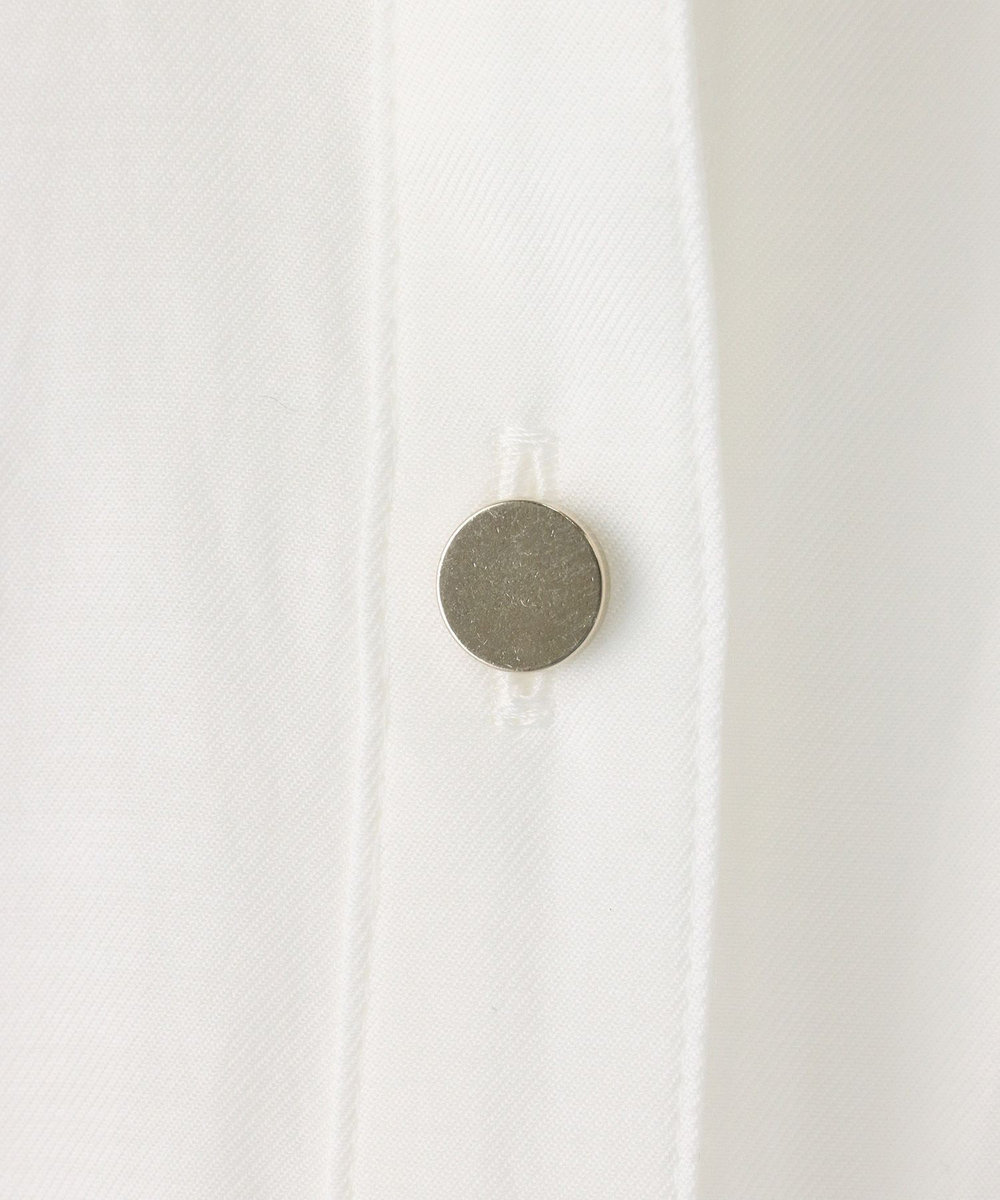 allureville キュプラコットンビッグタイブラウス ホワイト (01)