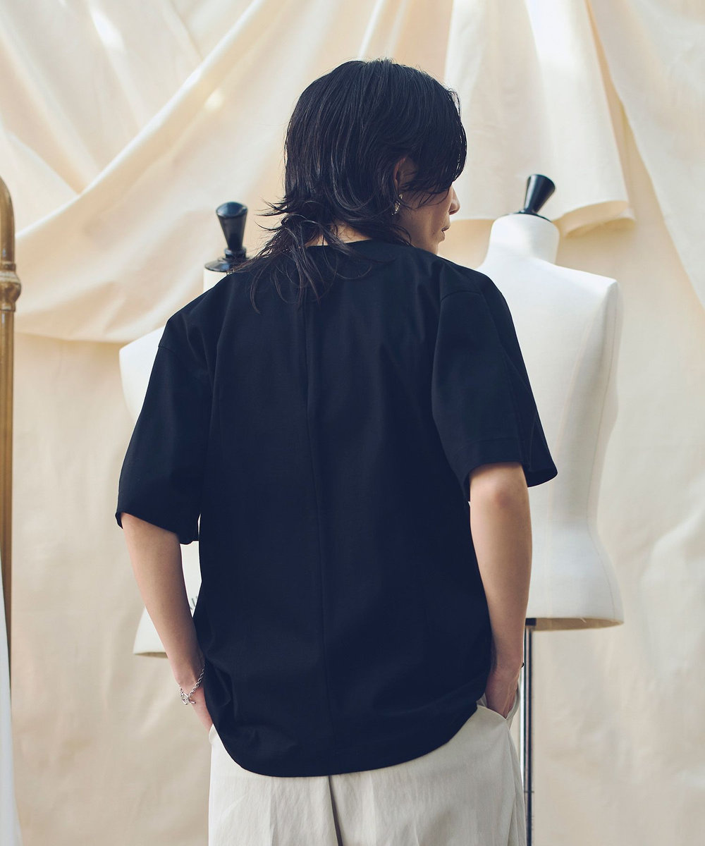 allureville 【ATELIER Line】スムースタックスリーブTシャツ ブラック (95)