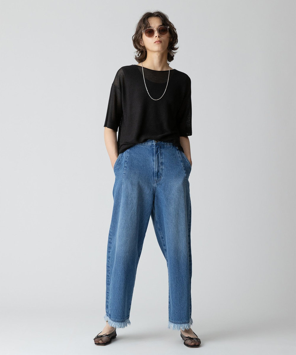 allureville スパークルヤーンプルオーバー ブラック (95)