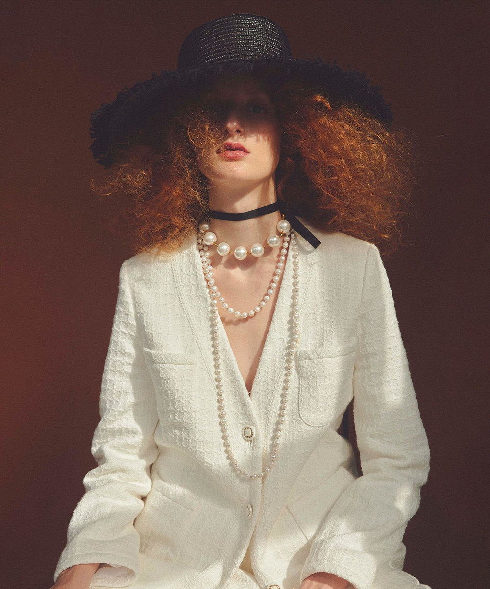 LOULOU WILLOUGHBY】スラブツイードロングジャケット|allureville