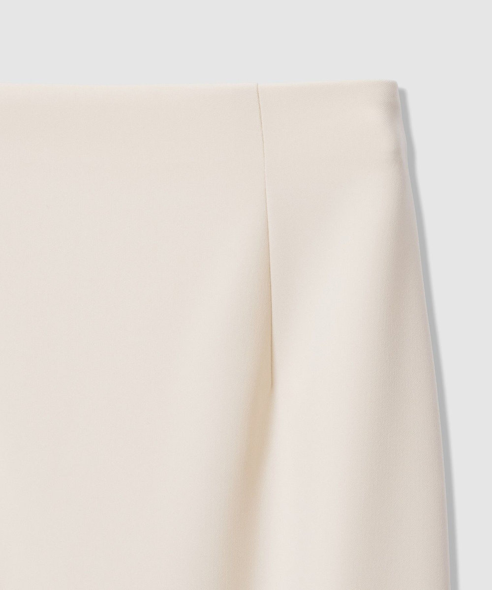 LOULOU WILLOUGHBY 【LOULOU WILLOUGHBY】ダブルクロスタイトスカート アイボリー (04)