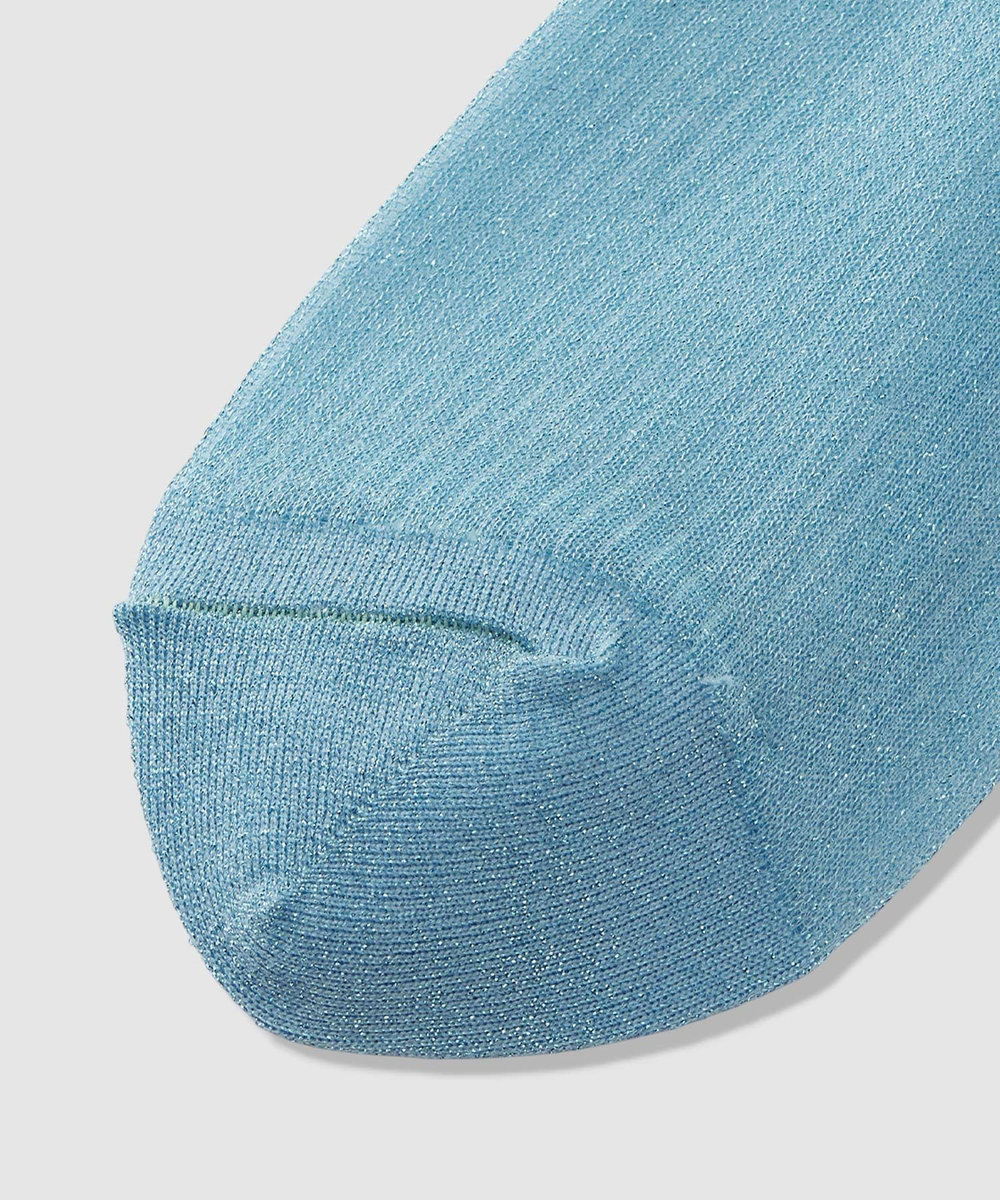 buying 【MARCOMONDE(マルコモンド)】LAME SHEET SOCKS ライトブルー (62)