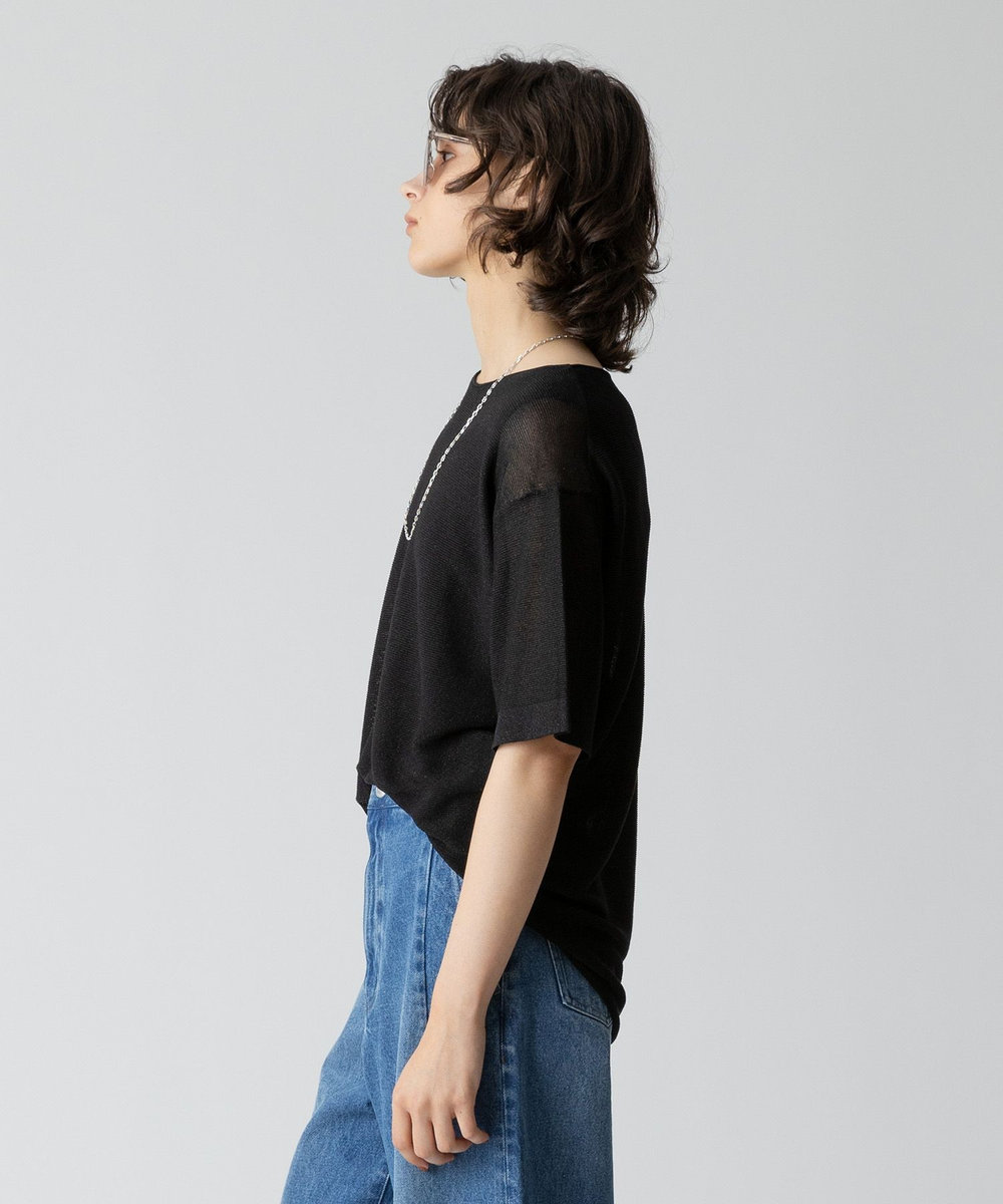 allureville スパークルヤーンプルオーバー ブラック (95)
