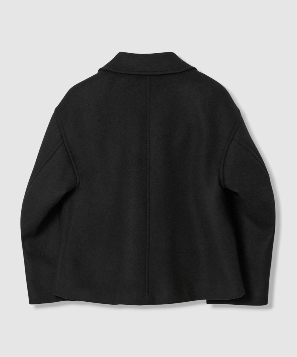 LOULOU WILLOUGHBY シャルムビーバーショートコート ブラック (95)
