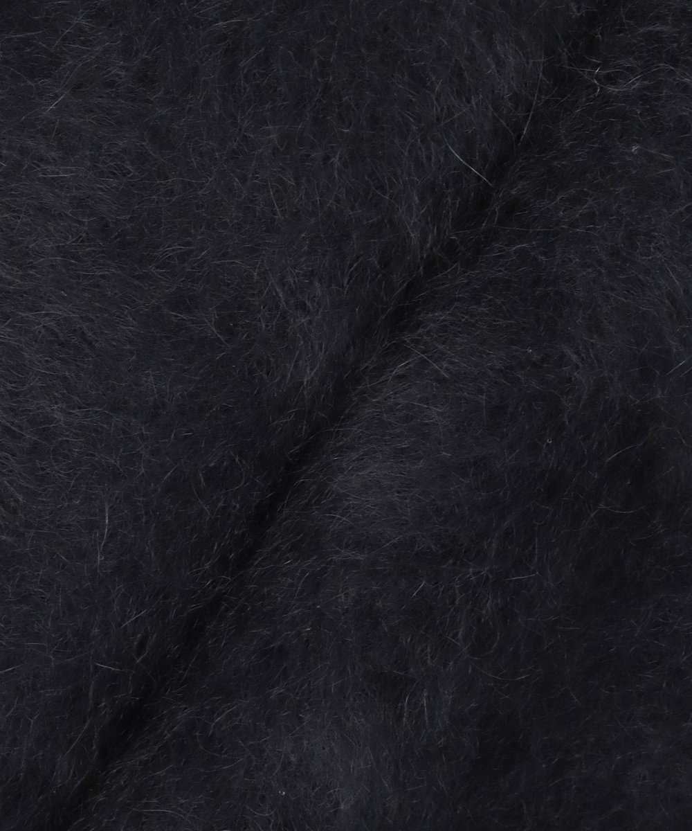 LOULOU WILLOUGHBY 【LOULOU WILLOUGHBY】カシミヤブレンドファー加工プルオーバー ブラック (95)