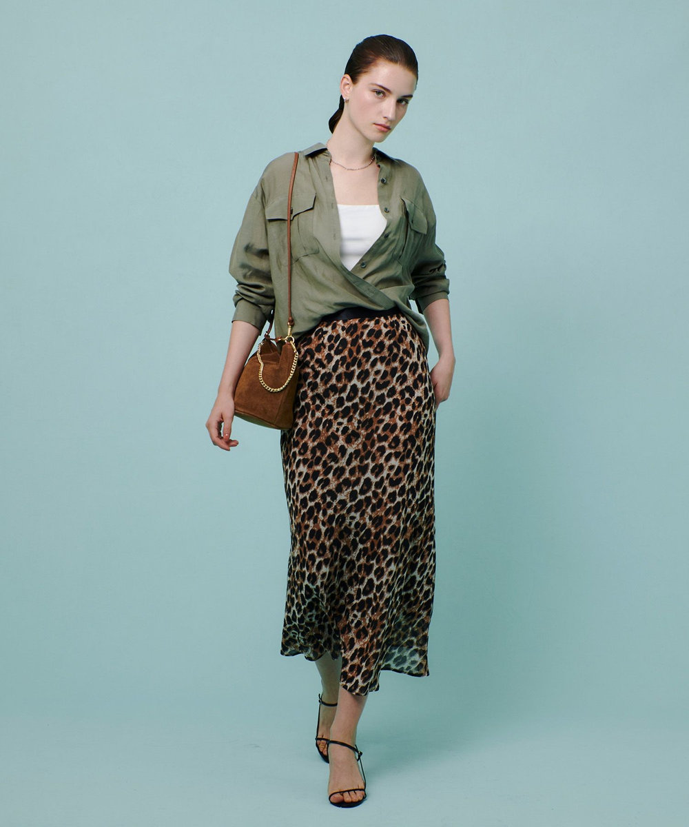 レオパードプリントナロースカート|allureville OFFICIAL SITE