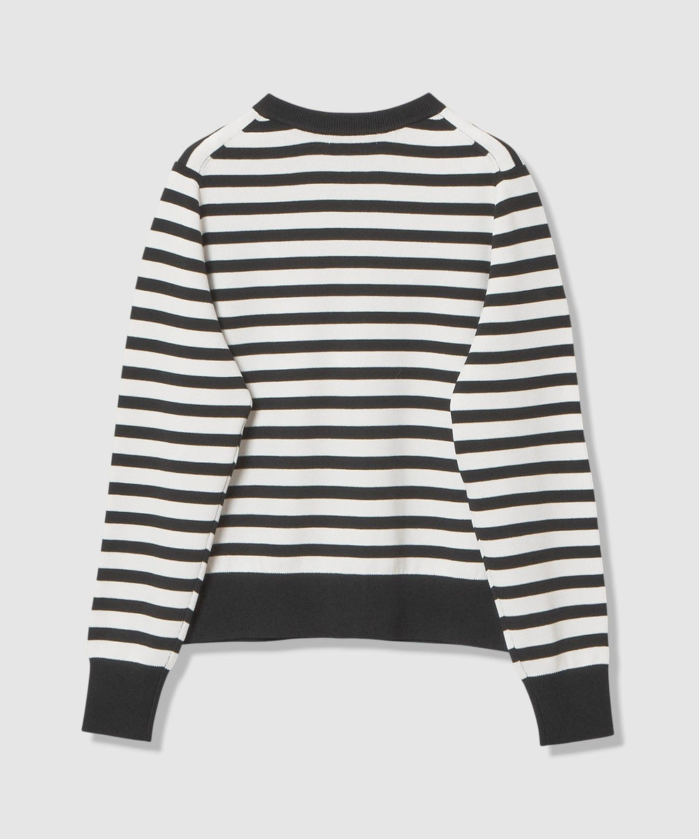 allureville ポケットクルーカーディガン ブラック系 (98)