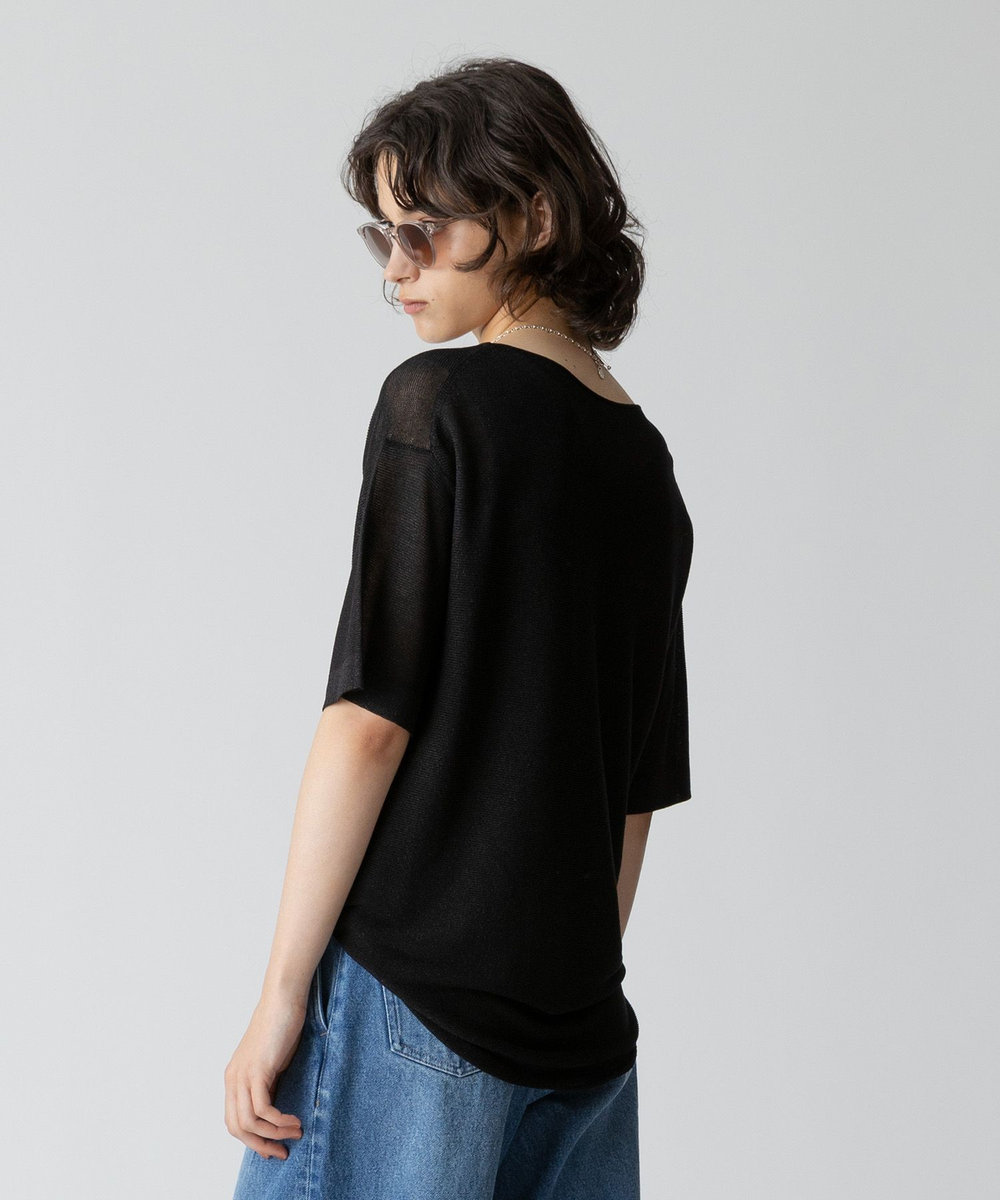 allureville スパークルヤーンプルオーバー ブラック (95)