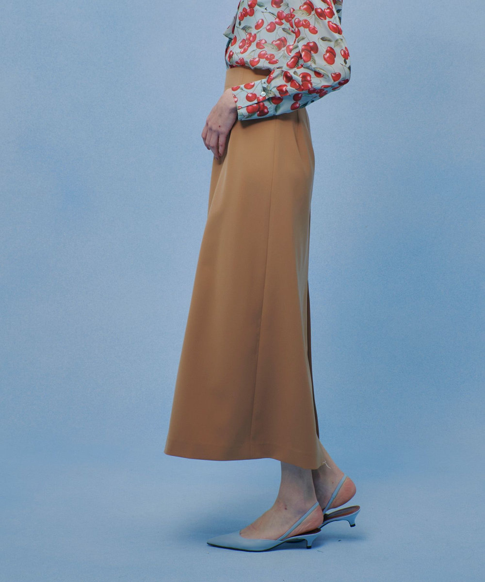 LOULOU WILLOUGHBY 【LOULOU WILLOUGHBY】ダブルクロスタイトスカート キャメル (84)