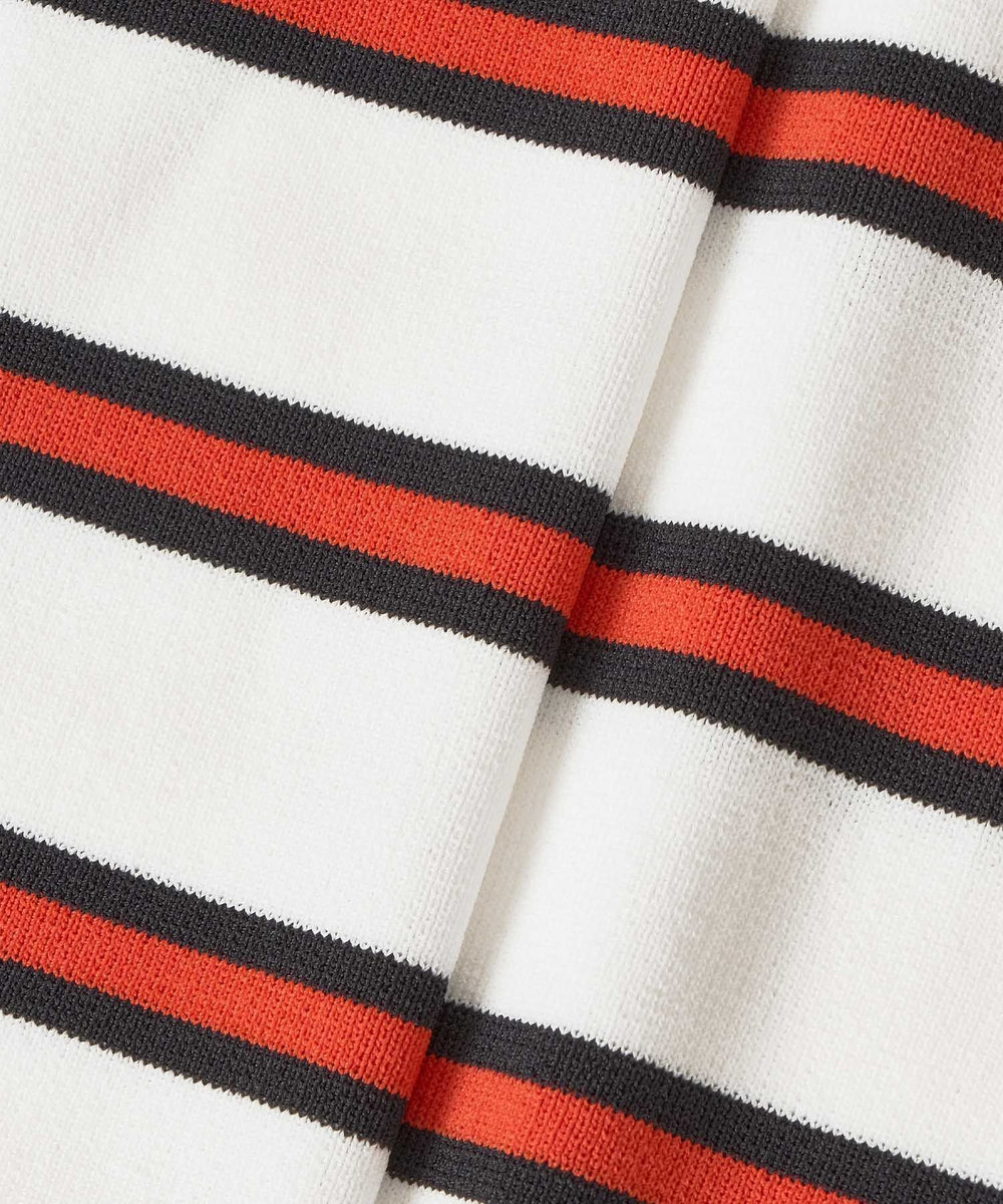 allureville ボーダーポロ プルオーバー ホワイト系 (08)