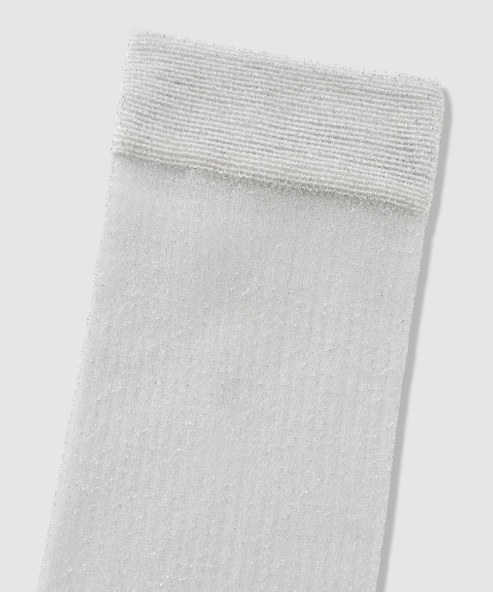 buying 【MARCOMONDE(マルコモンド)】LAME SHEET SOCKS シルバー (90)