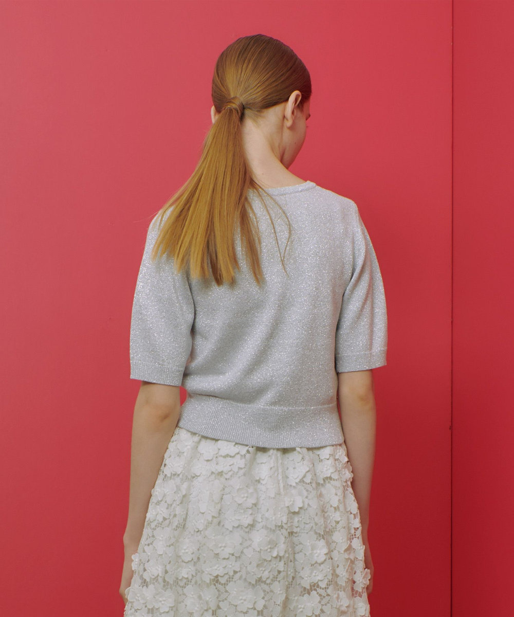 LOULOU WILLOUGHBY 【LOULOU WILLOUGHBY】ラメメランジェプルオーバー オフホワイト (02)