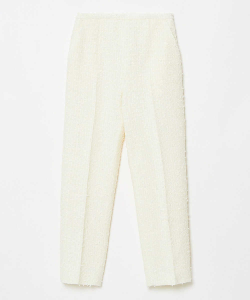 LOULOU WILLOUGHBY 【LOULOU WILLOUGHBY】ファンシーツイードパンツ オフホワイト (02)