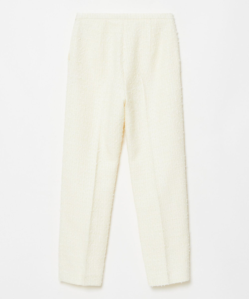 LOULOU WILLOUGHBY 【LOULOU WILLOUGHBY】ファンシーツイードパンツ オフホワイト (02)