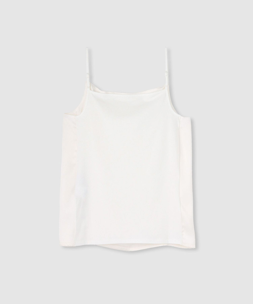 LOULOU WILLOUGHBY ◇【LOULOU WILLOUGHBY】サテンキャミソール ホワイト (01)