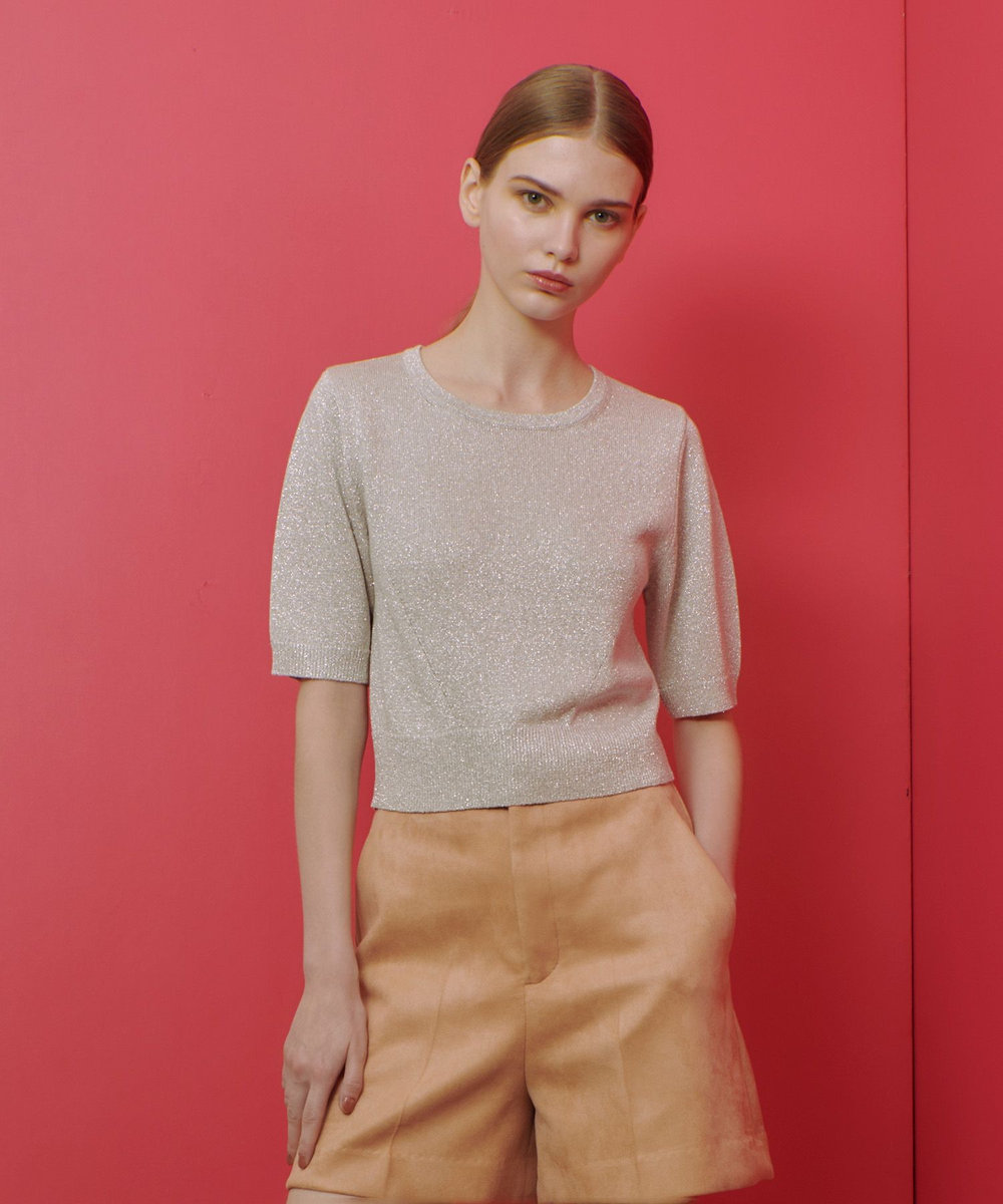 LOULOU WILLOUGHBY 【LOULOU WILLOUGHBY】ラメメランジェプルオーバー ピンク (41)