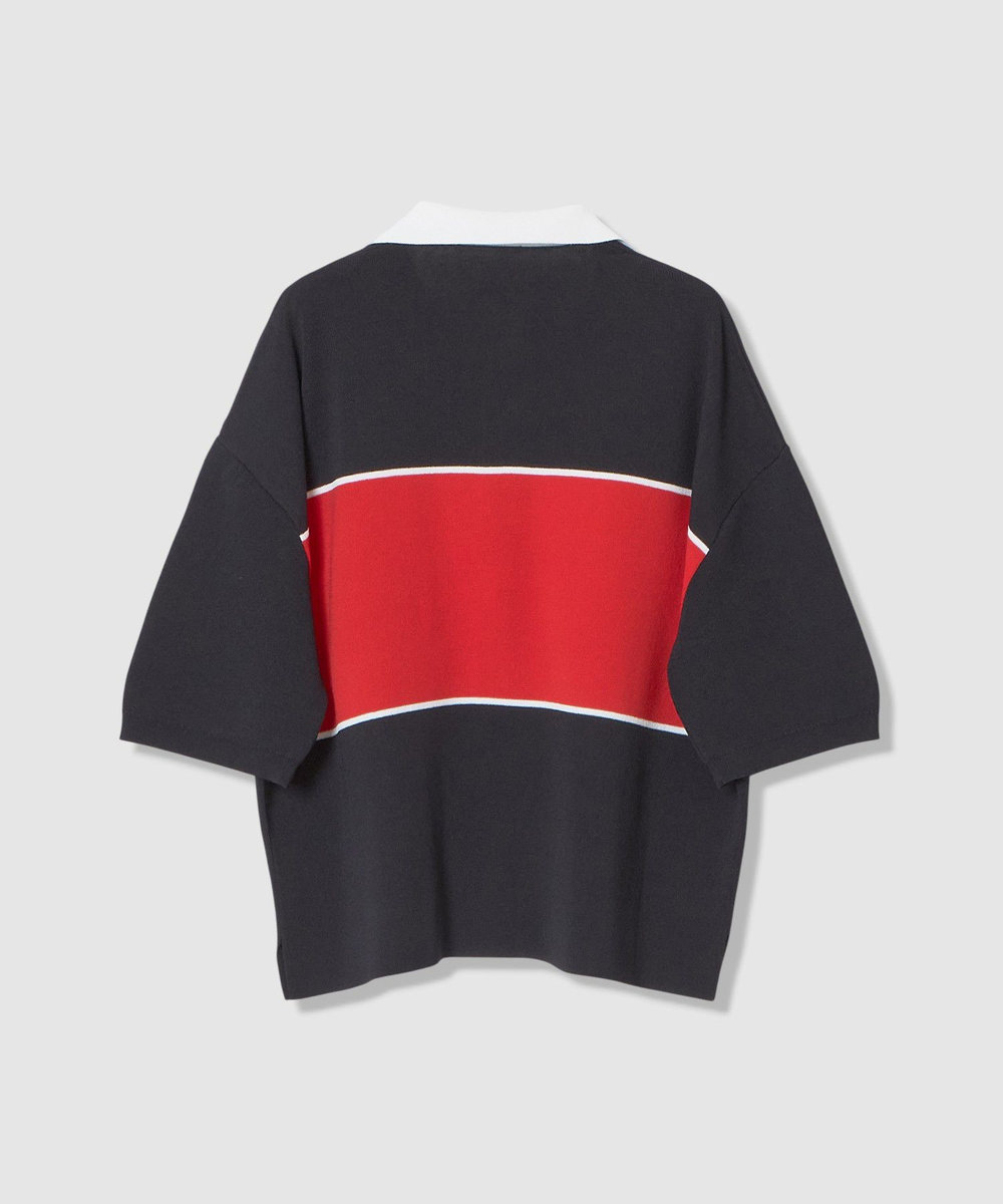 allureville ボーダーポロ プルオーバー ネイビー (67)